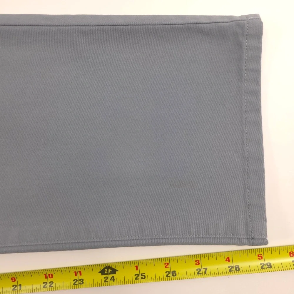 Bonobos Mens Chino Pants 38x29 Grey Slim Straight‎ Cotton Twill Trousers